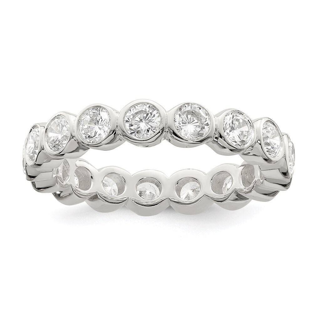 Kazi Luxury Sterling Silver CZ Band
